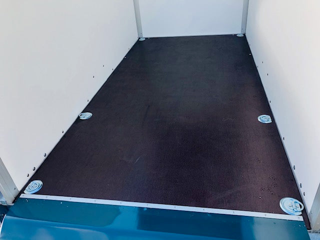 Agados VZ 26 B1 O Kofferanhänger mit Deckel und Heckklappe Bordwände schwarz pulverbeschichtet